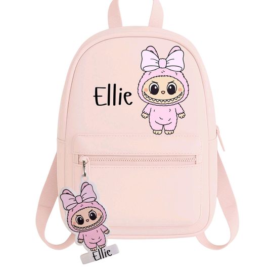 Personalised Labubu Monster Backpack - with Custom name