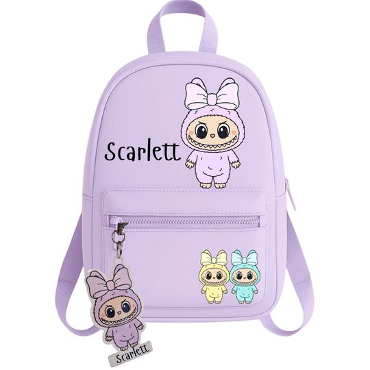 Personalised Labubu Monster Backpack - with Custom name
