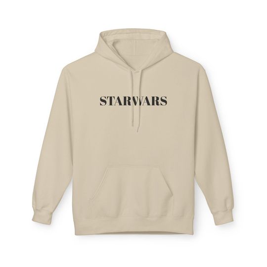 Star Wars Hoodie - Darth Vader vs Luke Skywalker Graphic Design - Unisex Beige Pullover