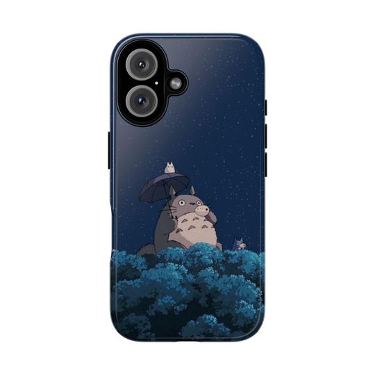 Phone Case, Totoro Anime Tough Case, Ghibli Inspired Hard Cover Shell, Unique Gift for Anime Fans, Iphone Case