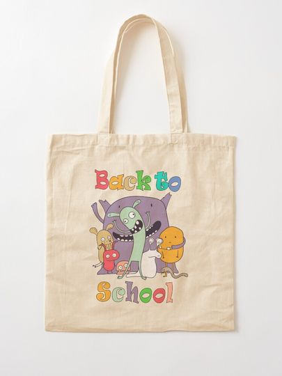 Preppy School Supplies Tote Bag