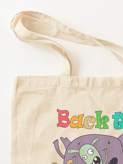 Preppy School Supplies Tote Bag
