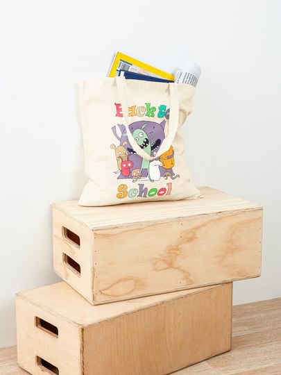 Preppy School Supplies Tote Bag