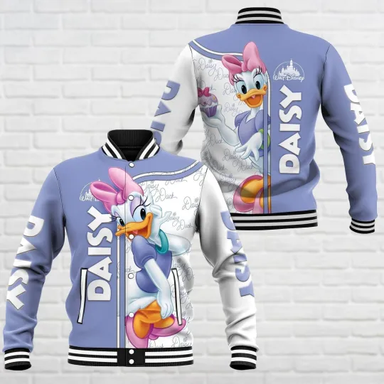 Adorable Daisy Duck I Am A Total Fashionista Duck Love Baseball Jacket