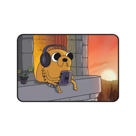 Adventure Time Jake Desk Mat | Cute Jake | Lofi | Aesthetic Mousepad