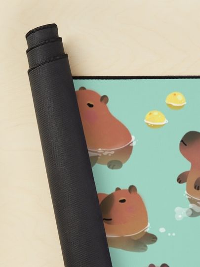 Capybath time Mouse Pad