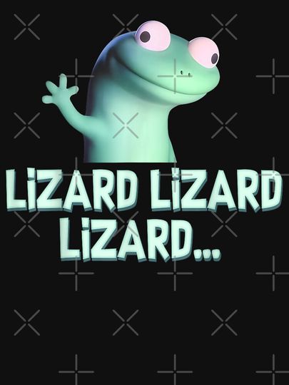 Funny Weirdcore Animal Lizard Lizard Lizard Meme - Derpy Lizard Button  Classic T-Shirt