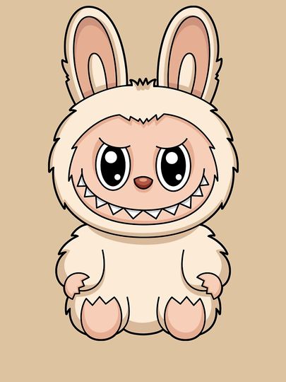 Labubu Soymilk Cute Character Pullover Hoodie