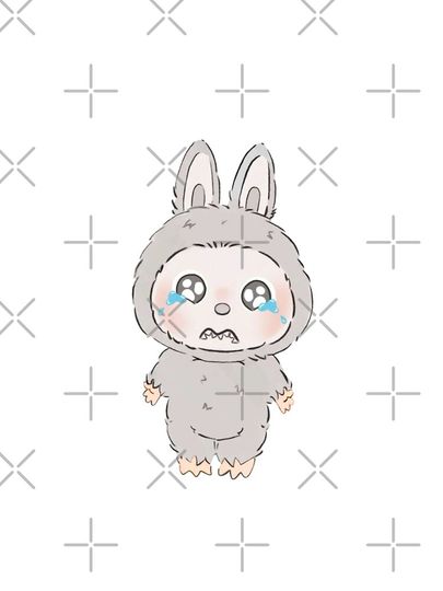 Labubu Design (sad) A-Line Dress, Gift for Her