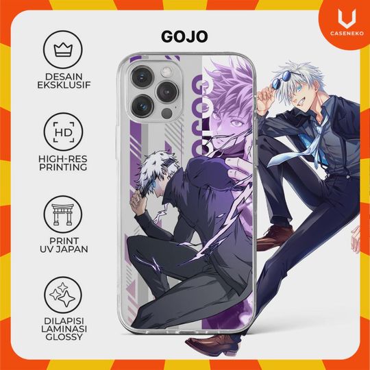 Caseneko Case Gojo Satoru, Yuta Okkotsu Yuji Itadori Nobara Kugisaki Yuki Tsukumo Jujutsu Satoru JJK Anime Game Phone Casing Custom