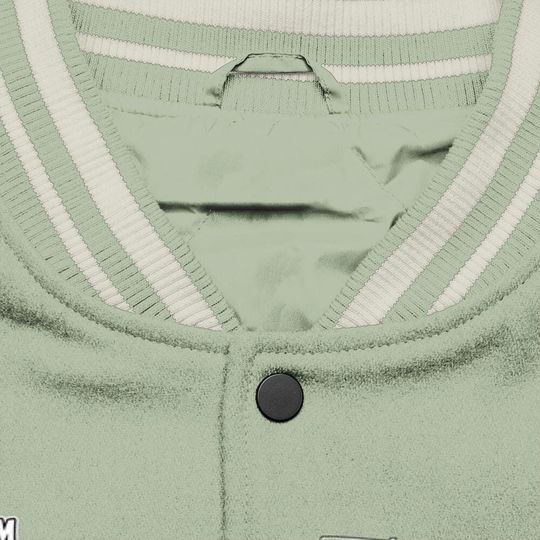 Seafoam Sail 4s Varsity Jacket, Friday Sneaker Stress Style All Over Print Baseball Jackets