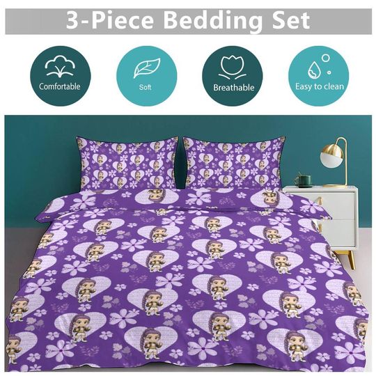 Rumi KPOP Demon Hunters 3-Piece Bedding Set
