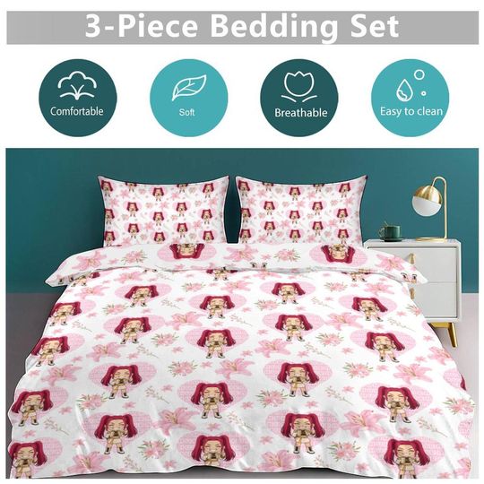 Mira KPOP Demon Hunters  3-Piece Bedding Set