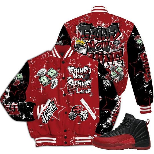 Jacket To Match Alternate Flu Game 12s, Grind2 Shine Later, Streetwear