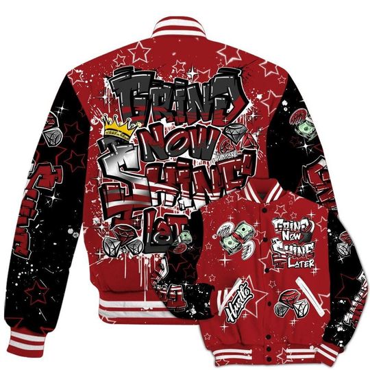 Jacket To Match Alternate Flu Game 12s, Grind2 Shine Later, Streetwear