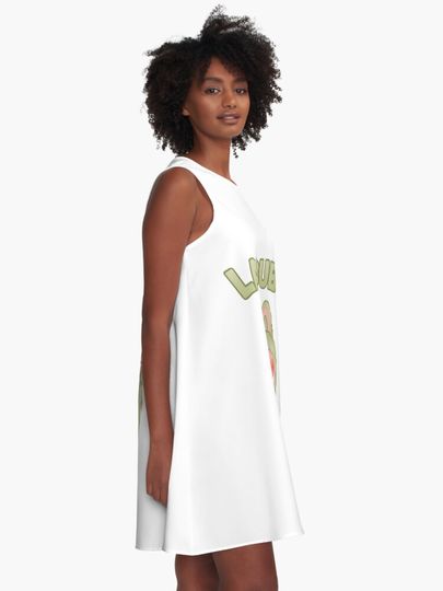 Labubu Green Grape Version 2 A-Line Dress, Gift for Her