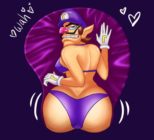 Sexy Waluigi 3D Mousepad