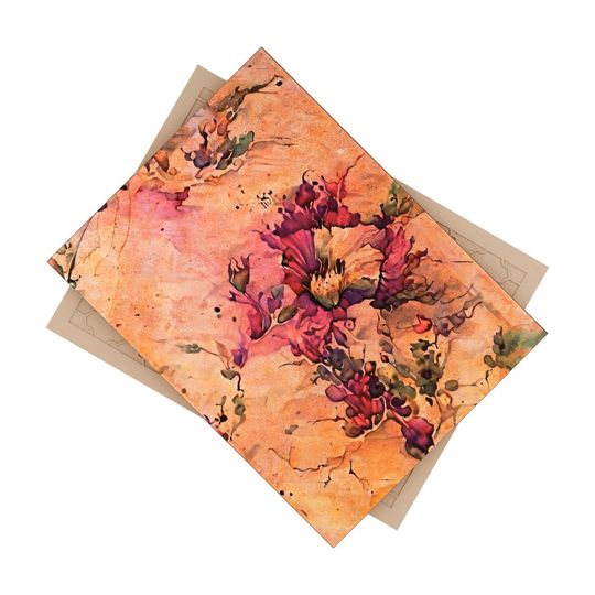 Ceramic Photo Tile - Rose of Sharon Fresco