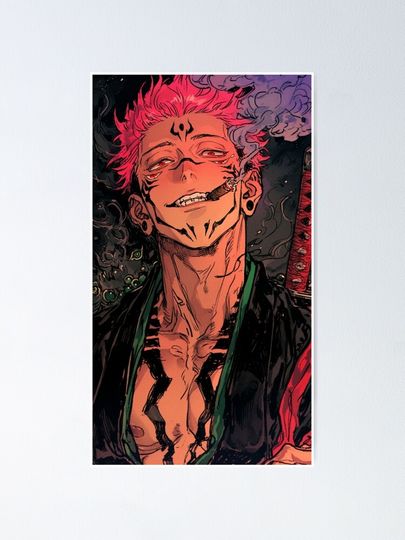 Sukuna Jujutsu Satoru Poster