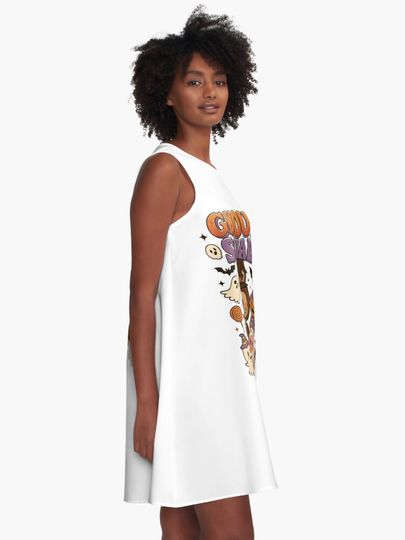 Labubu Squad A-Line Dress, Labubu sleeveless tank dresses, Gift for Her