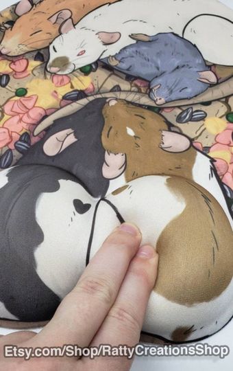 Rat Mousepad padded wrist Rest ergonomic Ratpad Rat Res