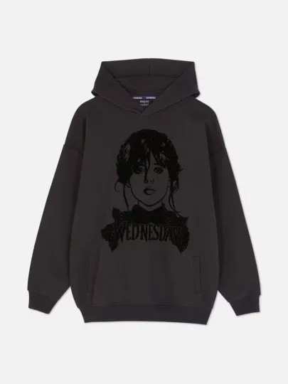 Halloween new with tag Wednesday Pullover Graphic Hoodie Primark