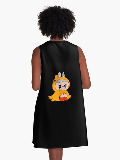 Labubu sad A-Line Dress, Gift for Her