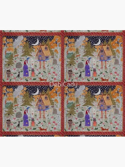 Baba Yaga’s Enchanted Forest  Throw Blanket