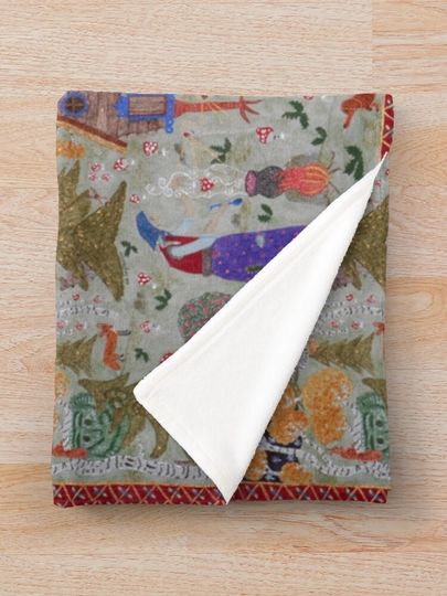 Baba Yaga’s Enchanted Forest  Throw Blanket