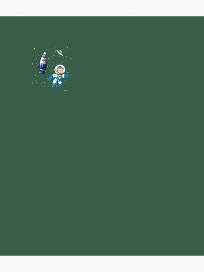 George the curious monkey astronaut cartoon in space scene for childrens room Backpack