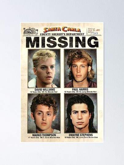 The Lost Boys Missing  Poster