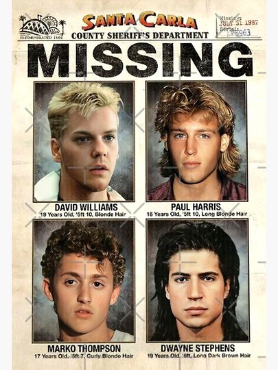 The Lost Boys Missing  Poster