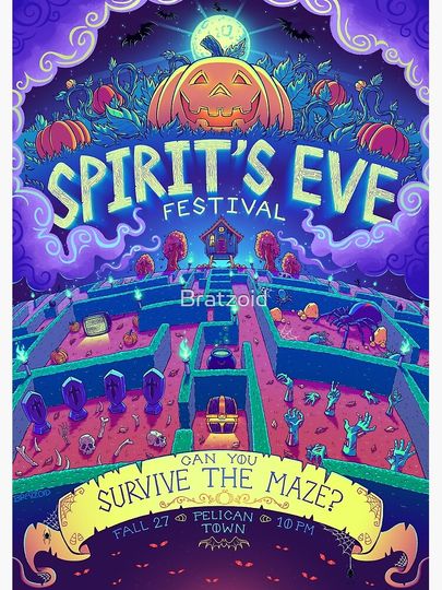 Stardew Valley Spirit's Eve Poster