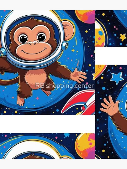 Monkey on the space  Backpack