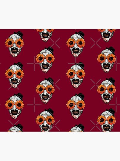 Art The Clown Terrifier 2 Sunflower Sunglasses Throw Blanket