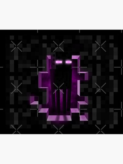Enderman Minecrafter Enderdragon Throw Blanket