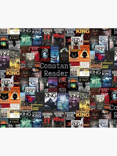 Stephen King Book Covers, Constant Reader Throw Blanket
