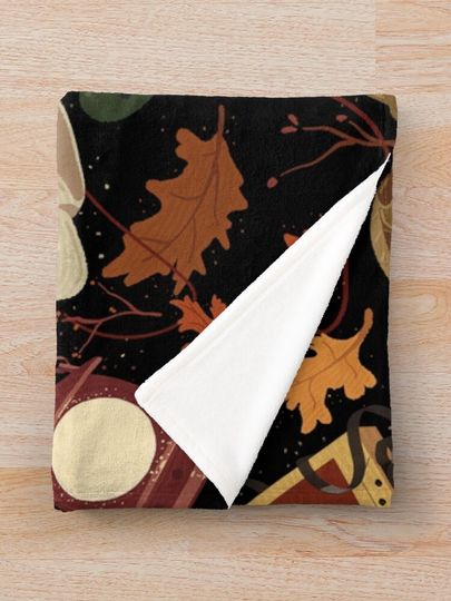 Over the Garden Wall Pattern Throw Blanket