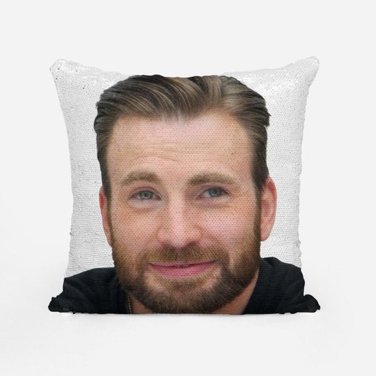CHRIS EVANS - Fan Sequin Pillow