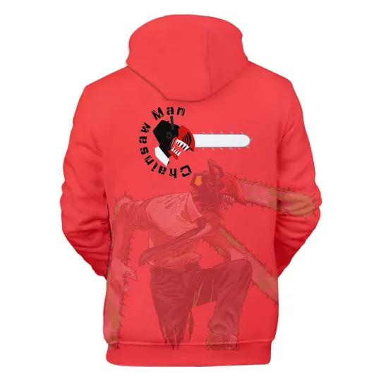 Chainsaw Anime Hooded Sweatshirt Hooded Pullover Hoodie