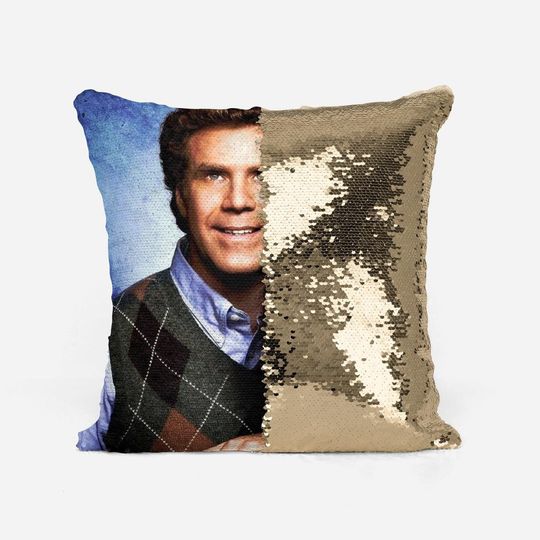 STEP BROTHERS - Will Ferrell Fan Sequin Pillow