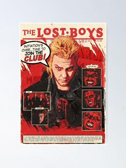 The Lost Boys Comic Poster