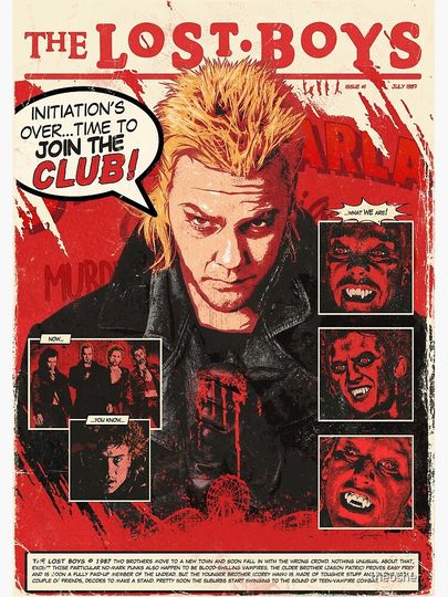 The Lost Boys Comic Poster