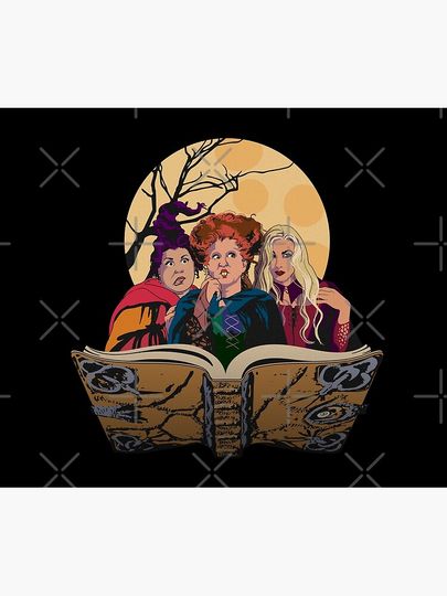 Hocus Pocus Sanderson Sisters Throw Blanket