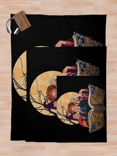Hocus Pocus Sanderson Sisters Throw Blanket