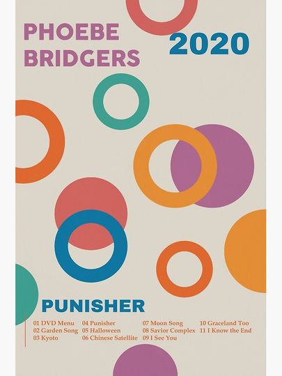 Phoebe Bridgers Punisher Tracklist Poster