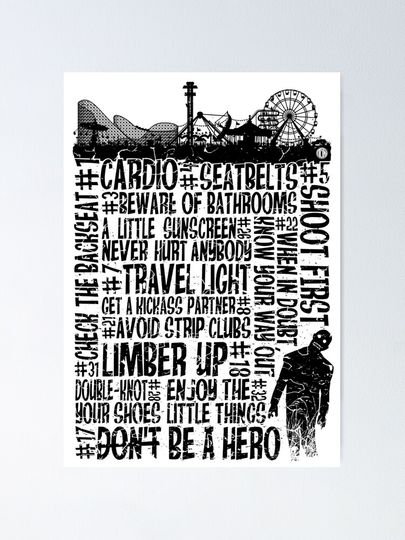 The Zombieland Rules Poster