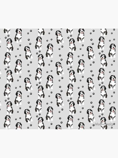 Bernedoodle Throw Blanket