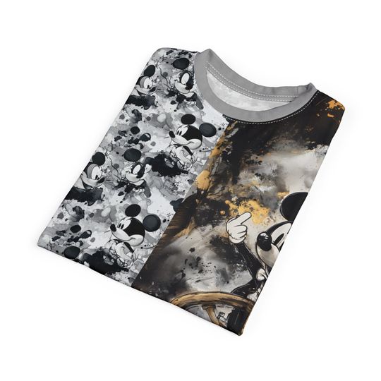 Steamboat Willie Adventure Tee, Unisex Origin of Mickey Mouse 3D Shirt