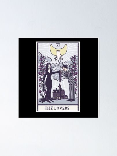 The lovers - tarot - Addams family Poster